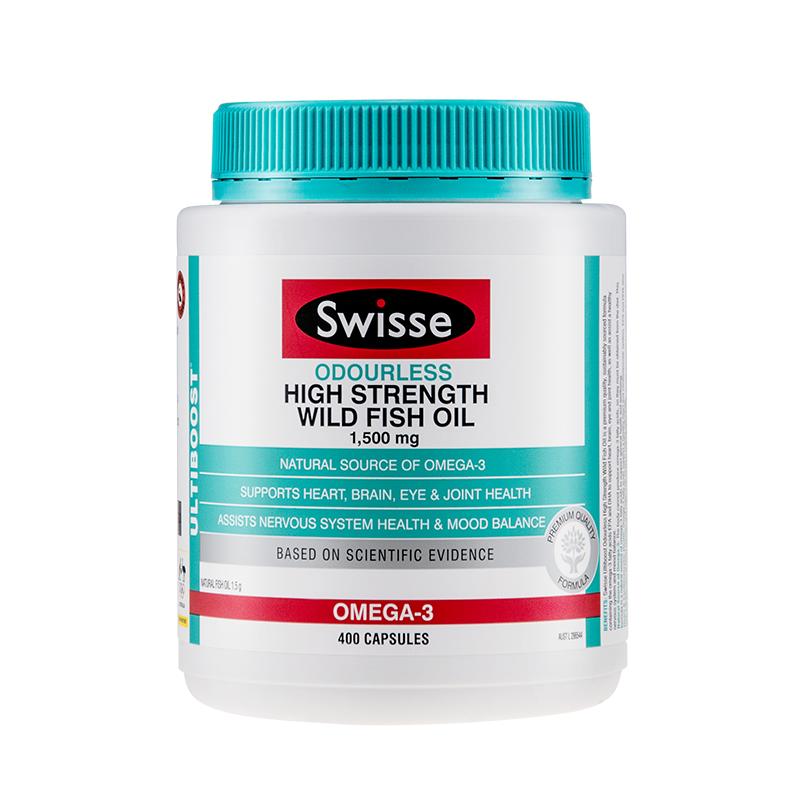 【精品推荐】澳洲Swisse斯维思 深海鱼油 1500mg 无腥味 400粒