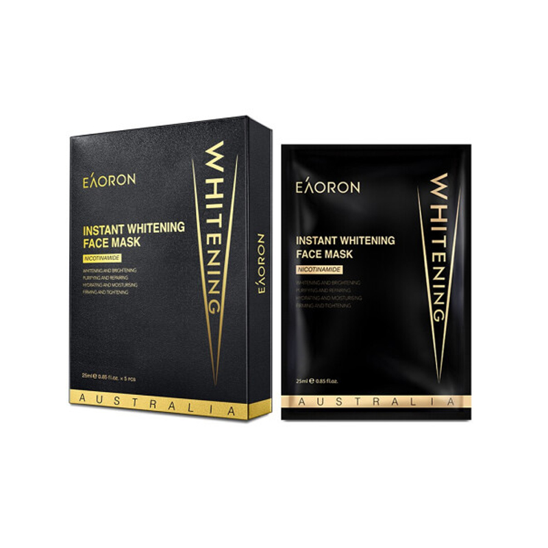 澳洲Eaoron水光针光速补水美白面膜 5片装（黑色）