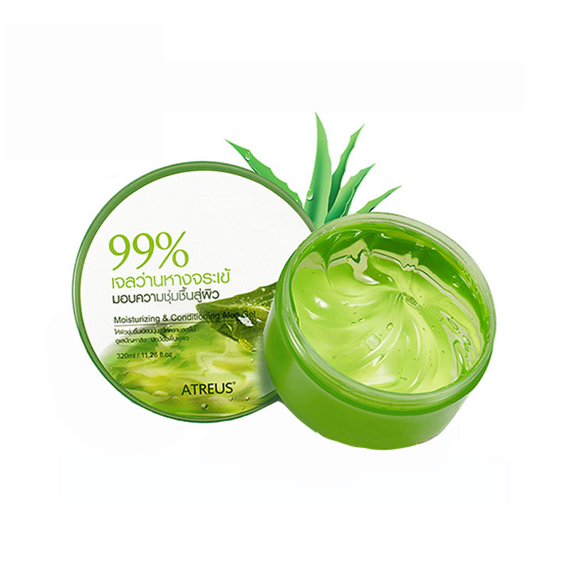 【中文标】泰国ATREUS芦荟胶膏 晒后修复凝胶男女保湿面霜祛痘淡化痘印 芦荟胶膏