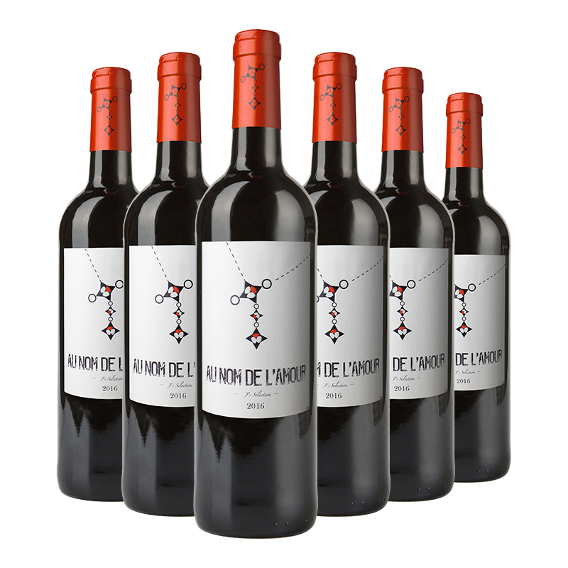 【中文标】法国 马勒农庄园爱的名义 干红葡萄酒750ml/支