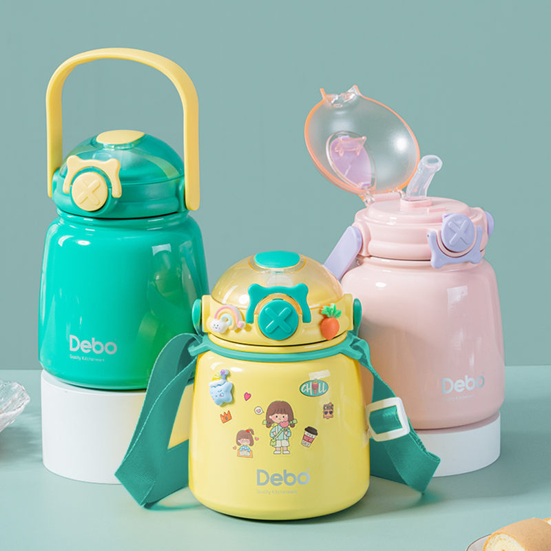 Debo 德铂考拉保温杯大肚杯便携水杯子学生儿童大容量 650ML