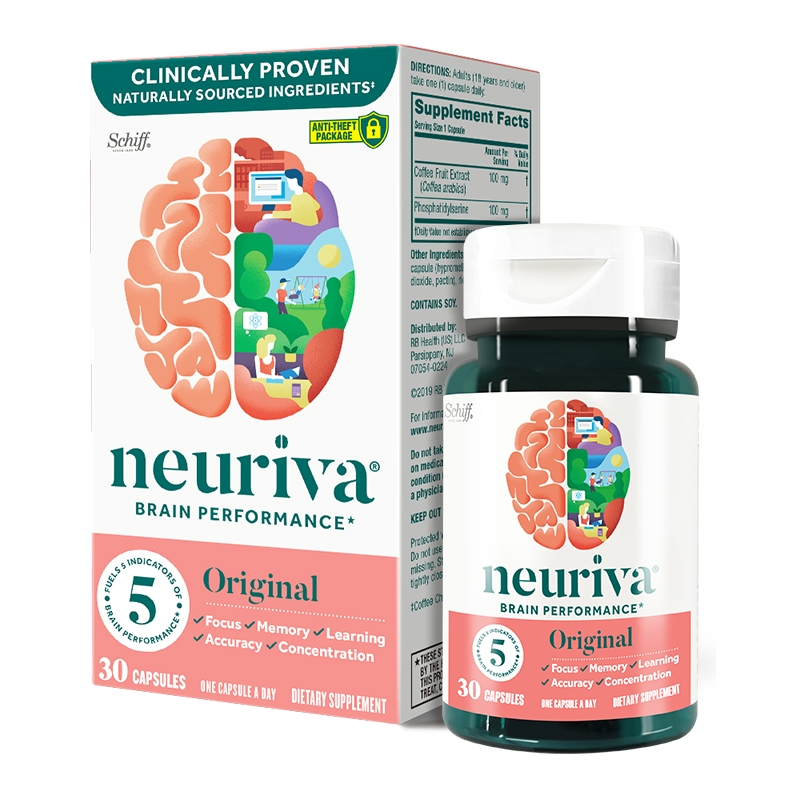 美国进口Schiff旭福neuriva脑动力胶囊 成人大学生中老年人（成人）普通型 30粒