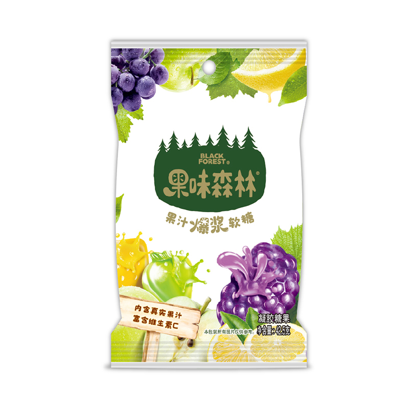 费列罗果味森林爆浆软糖42.5g*8进口零食糖果维c软糖