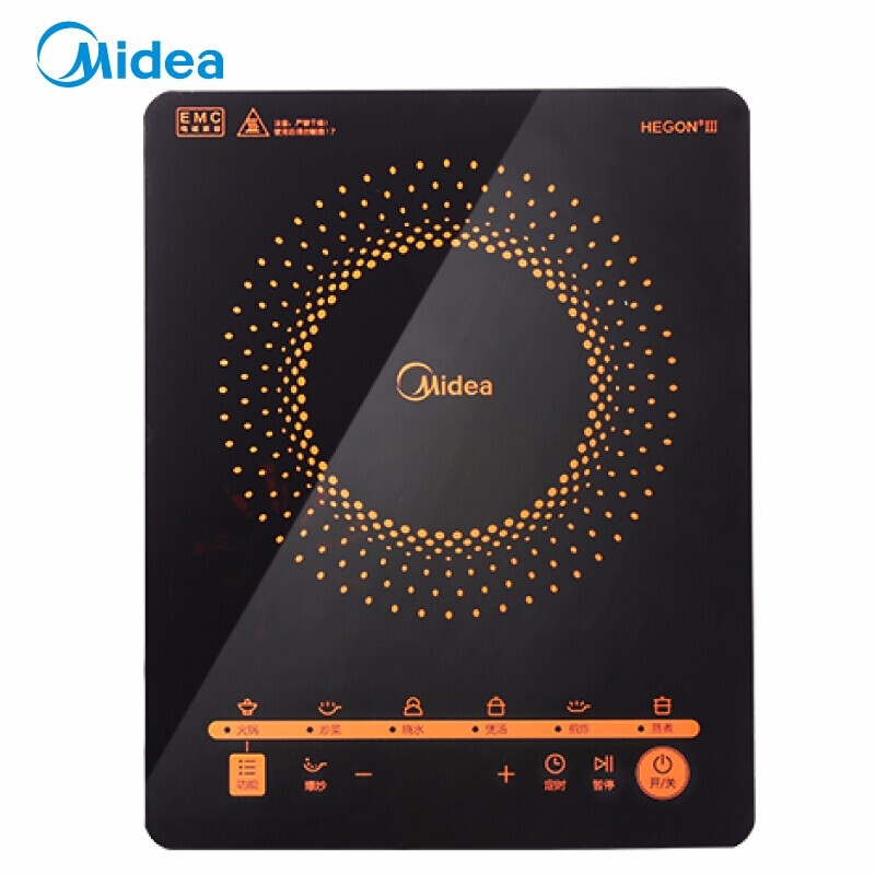 【授权商品】美的（Midea） 触控黑晶面板 智能多功能电磁炉 C21-RT2171