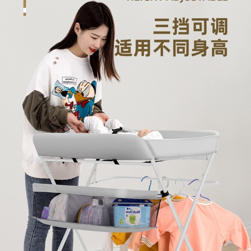 尿布台婴儿护理台便携式多功能可折叠新生儿宝宝洗浴换尿布抚触台