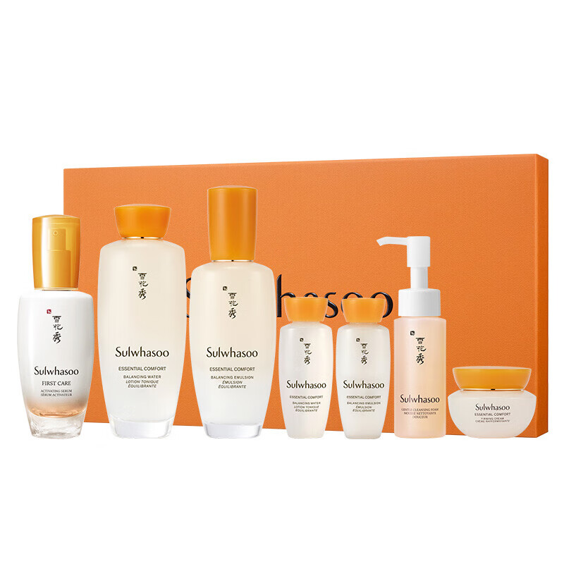 雪花秀润致焕活肌本舒活礼盒（水乳精华三件套） 祛黄提亮补水滋润