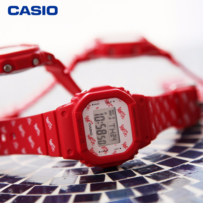 卡西欧（CASIO）运动手表防震电子表520送女友礼物女情侣对表LOV-20B-4PR