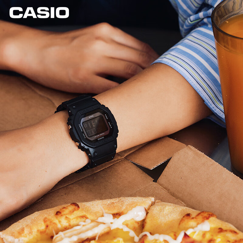 卡西欧（CASIO）手表男士G-SHOCK经典小方块树脂系列学生电子表GW-B5600BC-1B