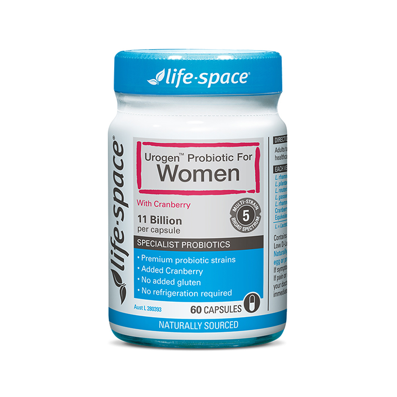 澳洲life space益倍适 女性专用蔓越莓益生菌调理肠胃60粒
