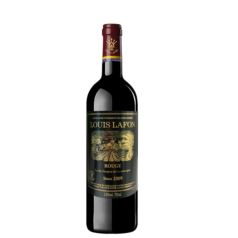 路易拉菲（LOUIS LAFON）法国原瓶进口侯爵山谷干红葡萄酒单支/礼盒/整箱装