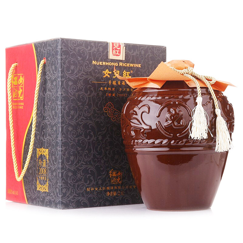 女兒红 珍藏精品 传统型半干 绍兴 黄酒 2.8L 单坛装