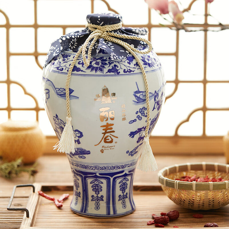 塔牌 丽春八年 特型半甜 绍兴 黄酒 2.5L 单坛装 礼盒