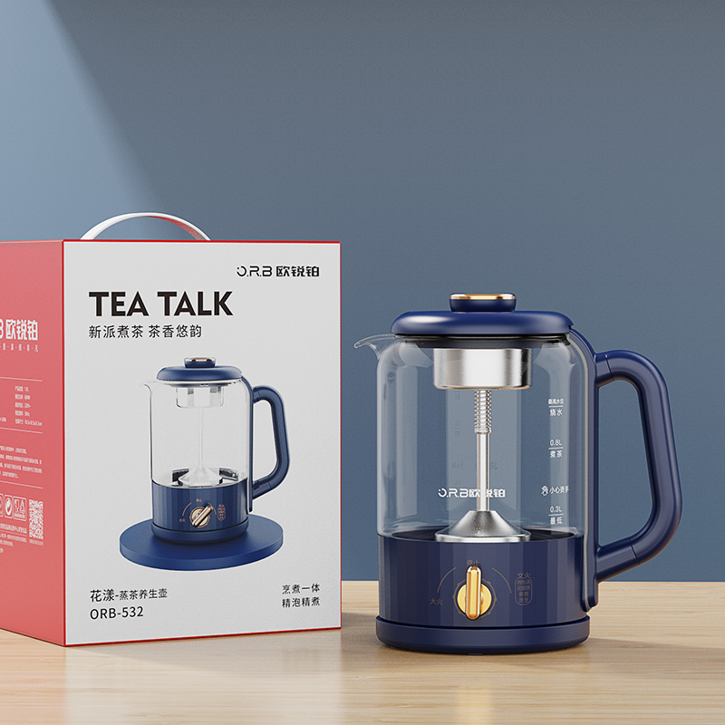 【授权商品】欧锐铂-花漾-蒸茶养生壶 ORB-532
