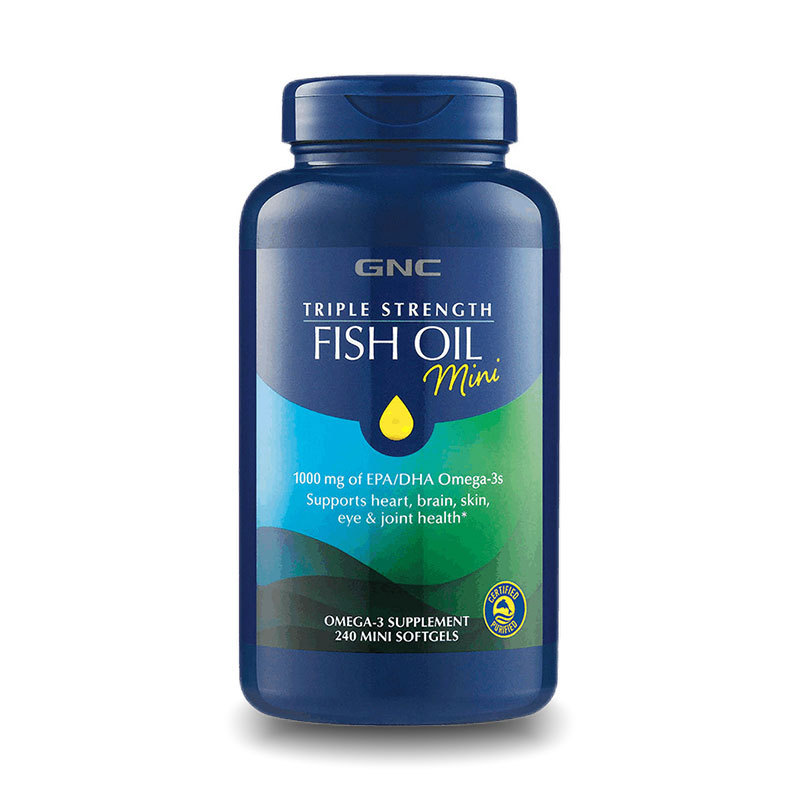 美国GNC健安喜 深海鱼油欧米茄240粒 欧米伽3软胶囊omega3非鱼肝油