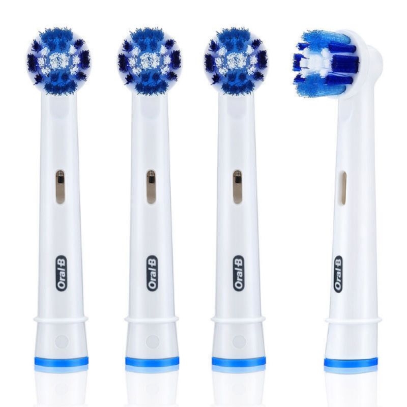 OralB/欧乐B D12博朗德国电动牙刷头替换头成人 4只装