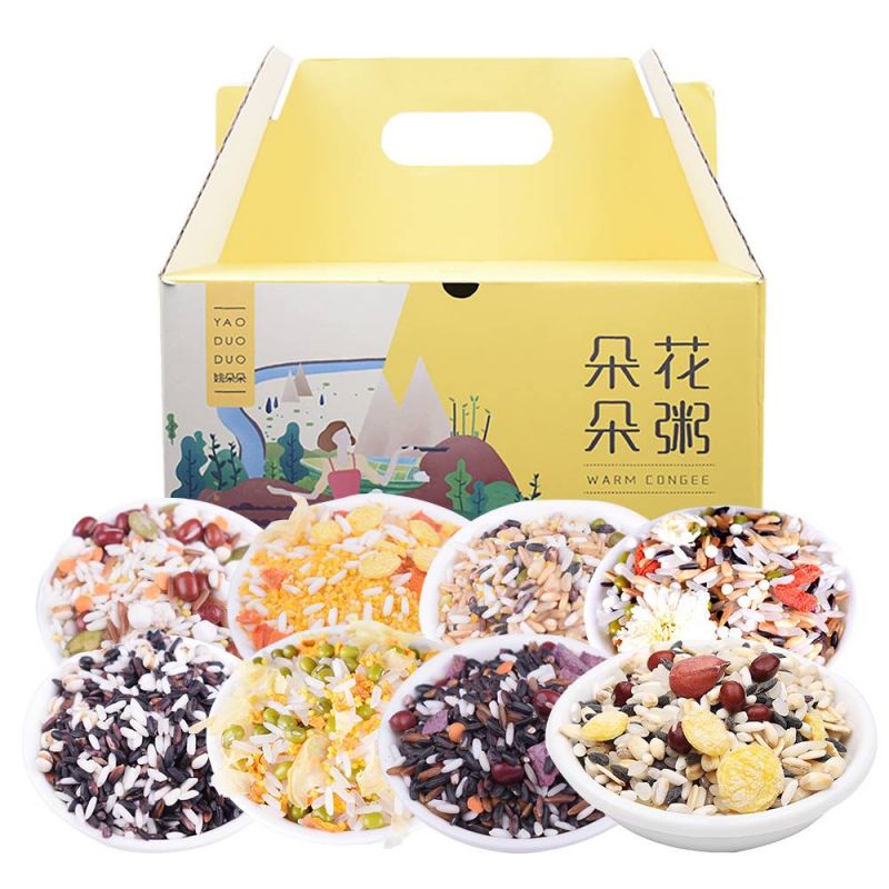 姚朵朵 杂粮花粥礼盒1600g 粗粮粥料小米南瓜绿豆赤豆1600