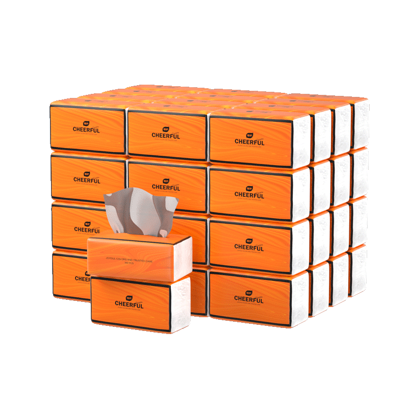 植护悦色橙大包四层加厚360张*20包餐巾纸巾抽纸家用实惠装整箱批婴儿纸
