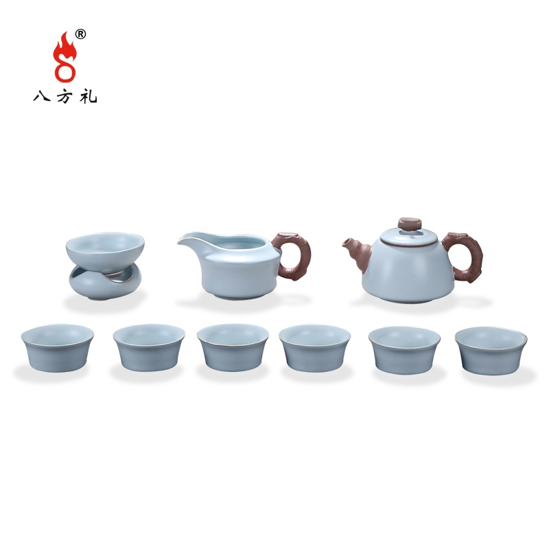 八方礼 锦上添花10入茶具套组 茶杯 厨具 家居日用商务送礼