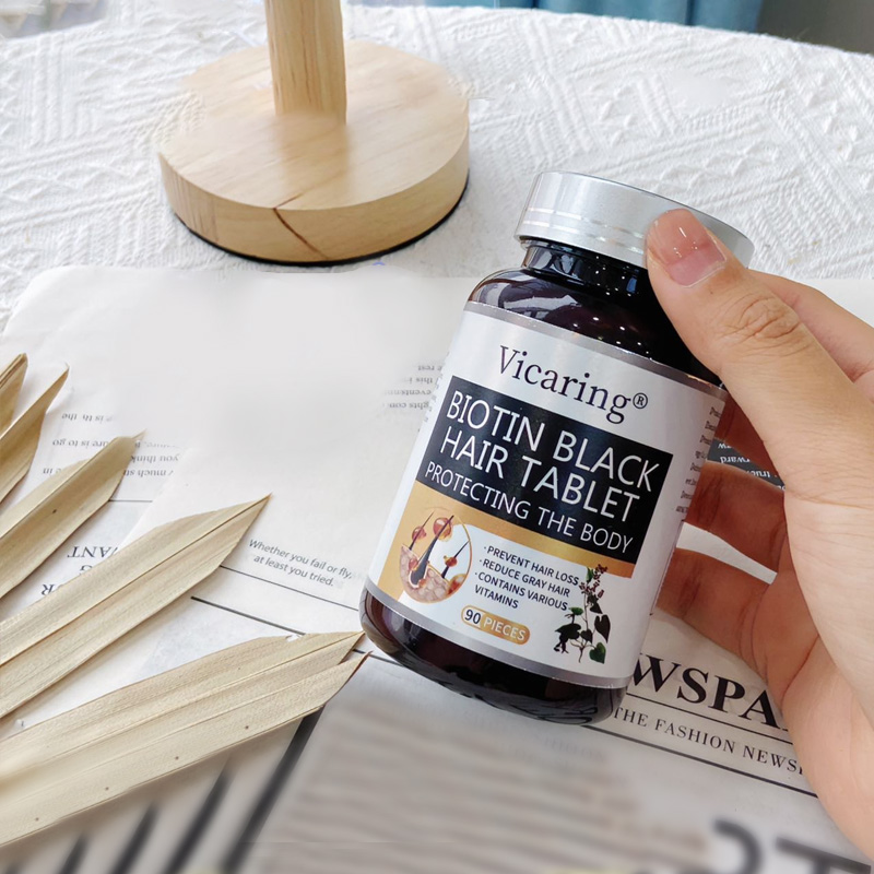 Vicaring-生物素黑发片-D款54克(0.6克x90片)