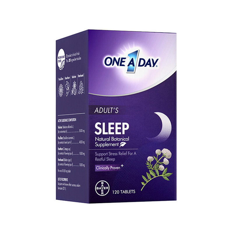 拜耳 One A Day 复合植物舒压深眠片120粒