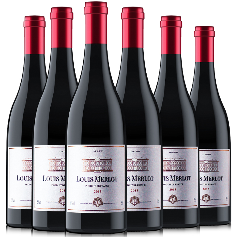 法国进口路易美露干红葡萄酒 750ml*6瓶