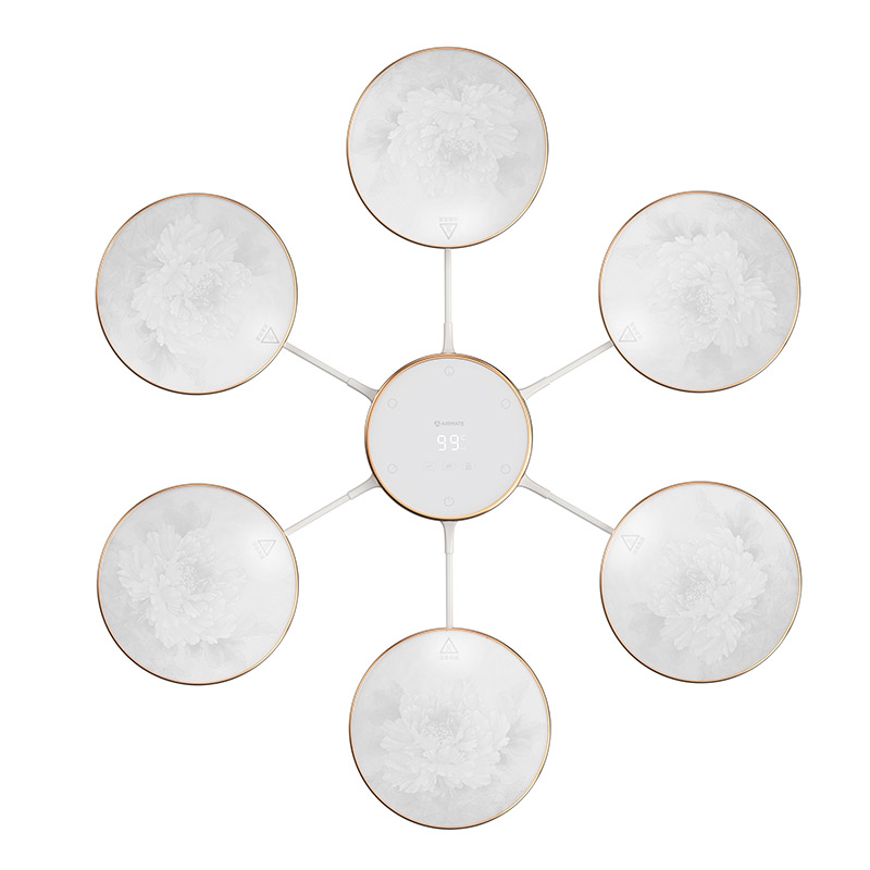 艾美特 花开富贵分体组合式暖菜板热菜板多功能可拆卸收纳圆形暖菜垫 EHF01