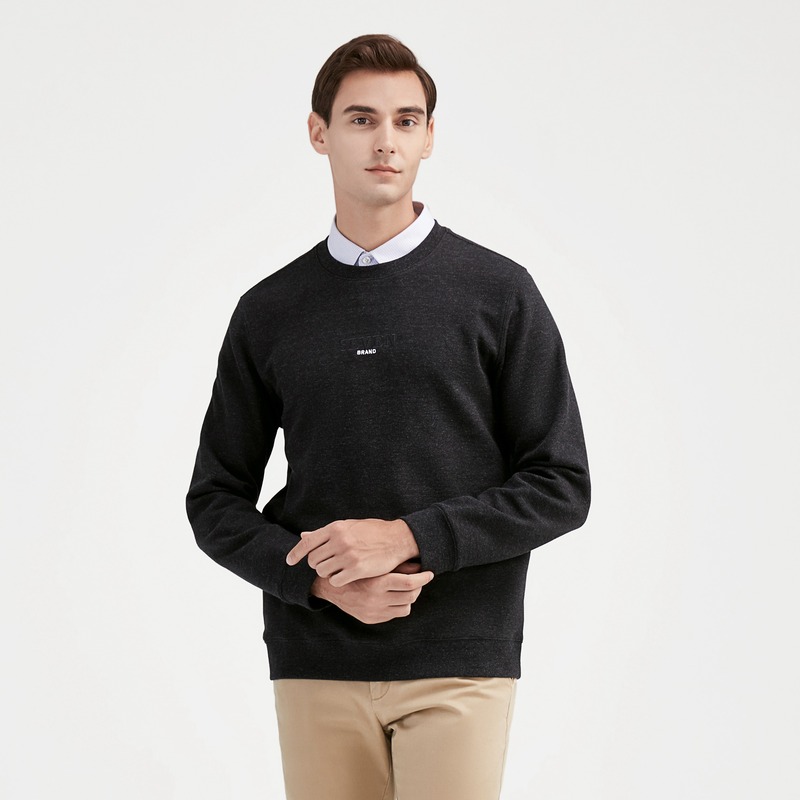 【总裁特批】柒牌男士套头长袖多色字母绣花卫衣【373023】