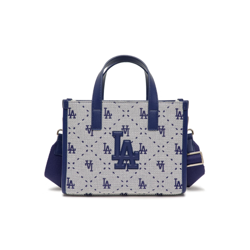 MLB韩国 男女情侣休闲复古老花托特包时尚通勤包23春夏新款3AORS013N 挎包手提包