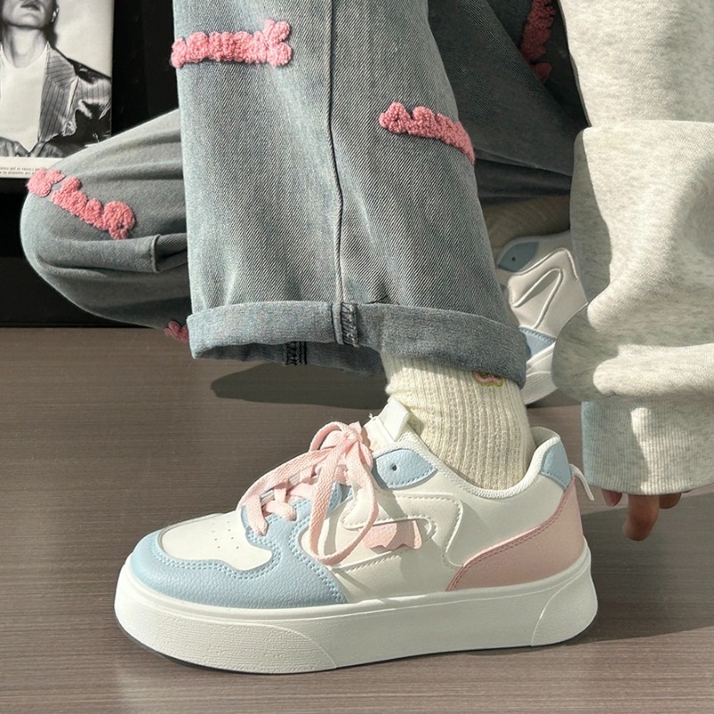 回力小白鞋女秋季新款厚底板鞋子女学生韩版ins潮圆头鞋