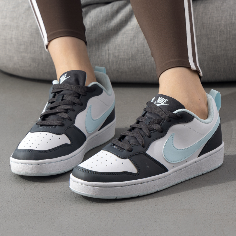 NIKE耐克女鞋大童鞋青少年运动鞋COURT低帮休闲鞋板鞋【4729378】