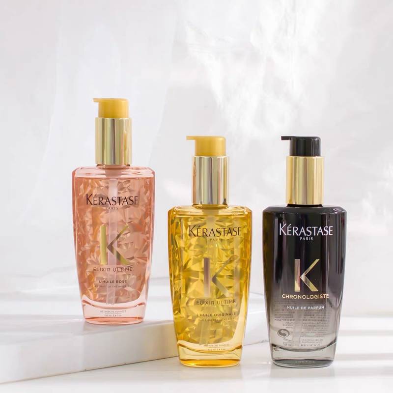 Kerastase卡诗精油黄金黑钻凝时鱼子酱护发油 菁纯金油粉油100ml