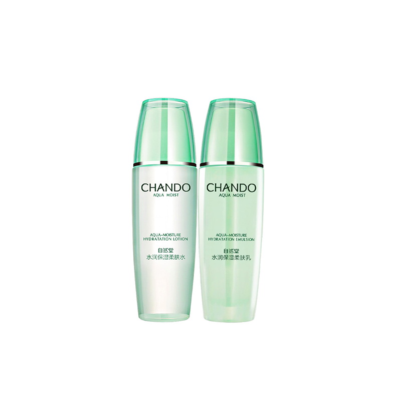 CHANDO自然堂水润保湿套装 柔肤水135ML+柔肤乳100ML