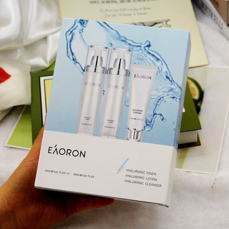 澳洲澳容eaoron水光针爽肤水乳液套装洗面奶保湿