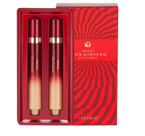 伊思晶钻红参蜗牛滚珠眼霜15ml*2 抗皱紧致补水修护