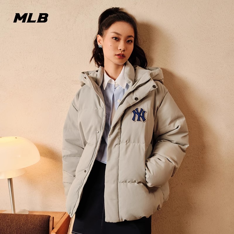 美国职棒大联盟MLB 学院风连帽羽绒服 3ADJV0236