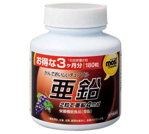 ORIHIRO立喜乐 MOST细粒锌(亚铅)180片