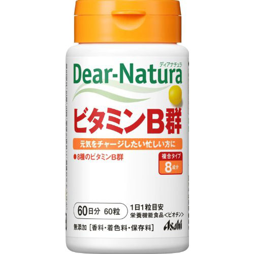 Asahi朝日 Dear-Natura 复合维生素B群B6疲劳vb维生素b 60粒