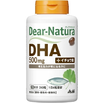 Asahi朝日 Dear-Natura 深海鱼油DHA +EPA+银杏叶60日240粒