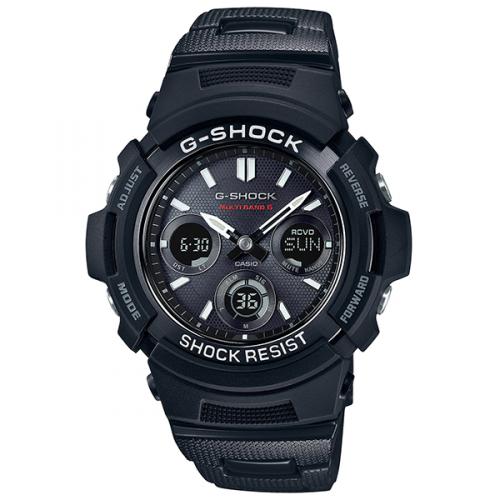卡西欧（CASIO）GSHOCK中性日韩表2025新款黑蓝配色防水防震耐用手表 AWGM100SBC1AJF