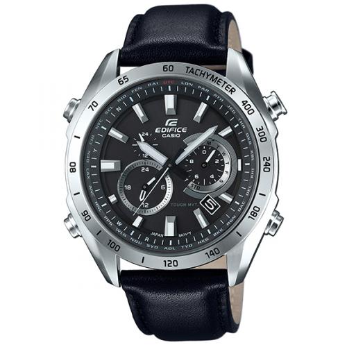 卡西欧（CASIO）WAVE CEPTOR系列男士光动能电波腕表世界6局轻量表带黑色