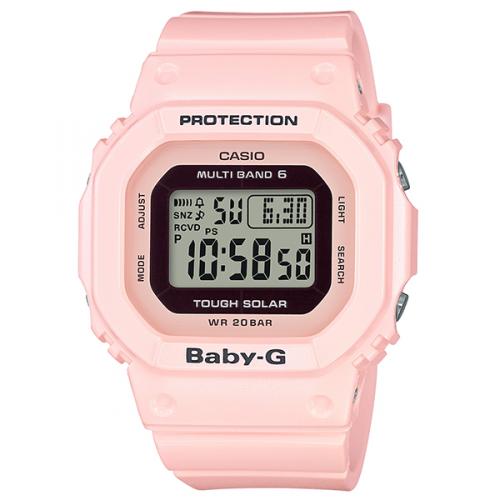 卡西欧 BABY-G 冰淇淋马卡龙配色小方块运动防水 石英机芯 表带 日韩表
