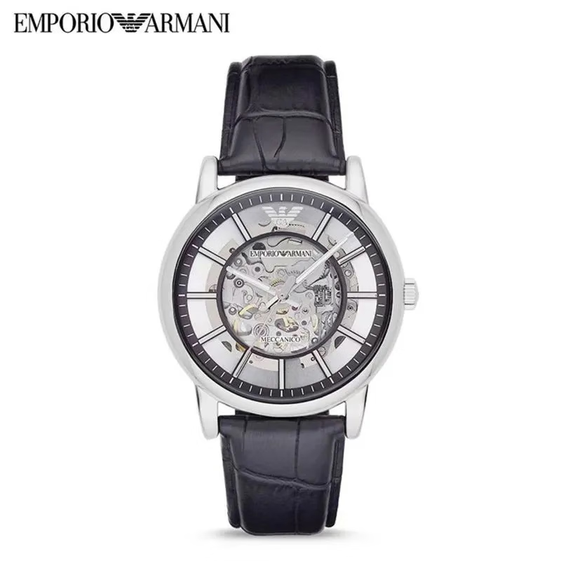【机芯质保2年】EMPORIO ARMANI阿玛尼手表 黑武士机械表 AR1981