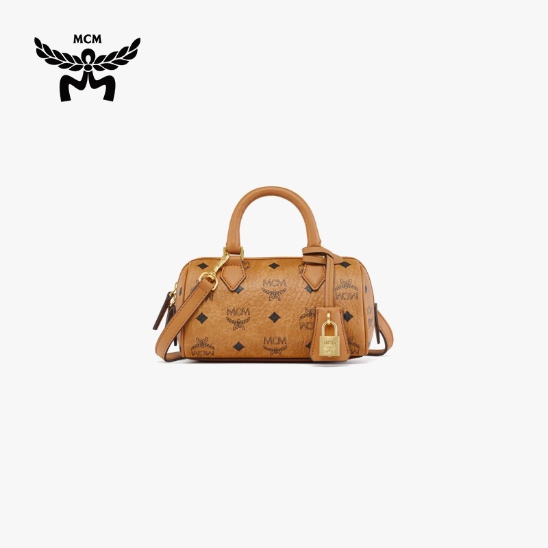 MCM ELLA 迷你波士顿包单肩斜挎手提包