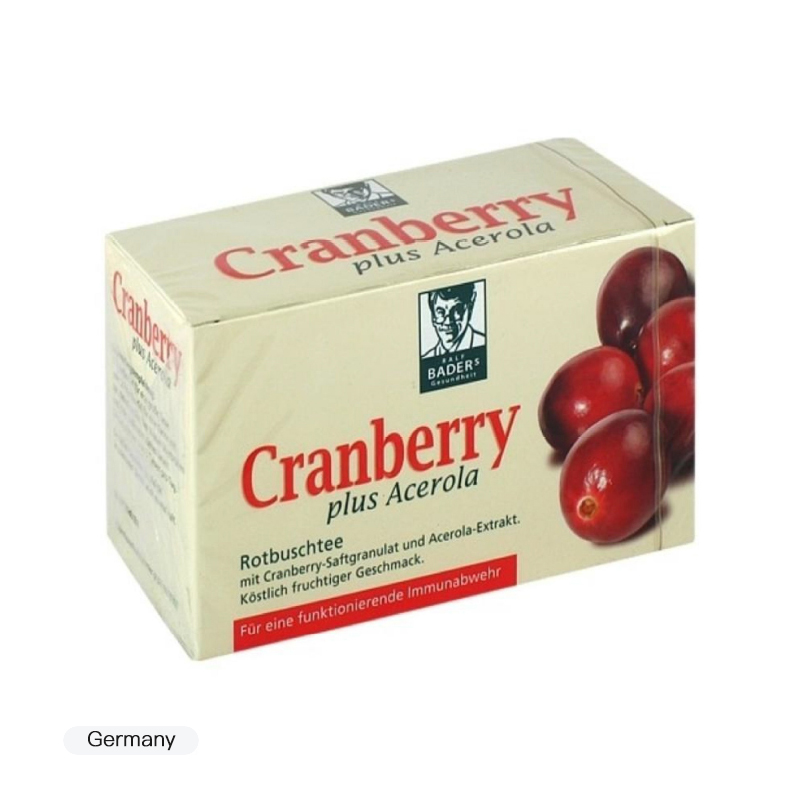 【荷兰直邮】Cranberry 蔓越莓针叶樱桃茶包 20粒